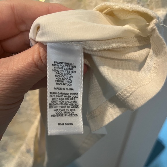 Express Cream Sparkly Sequin Tank Top Shell Spring Easter - Picture 6 of 12